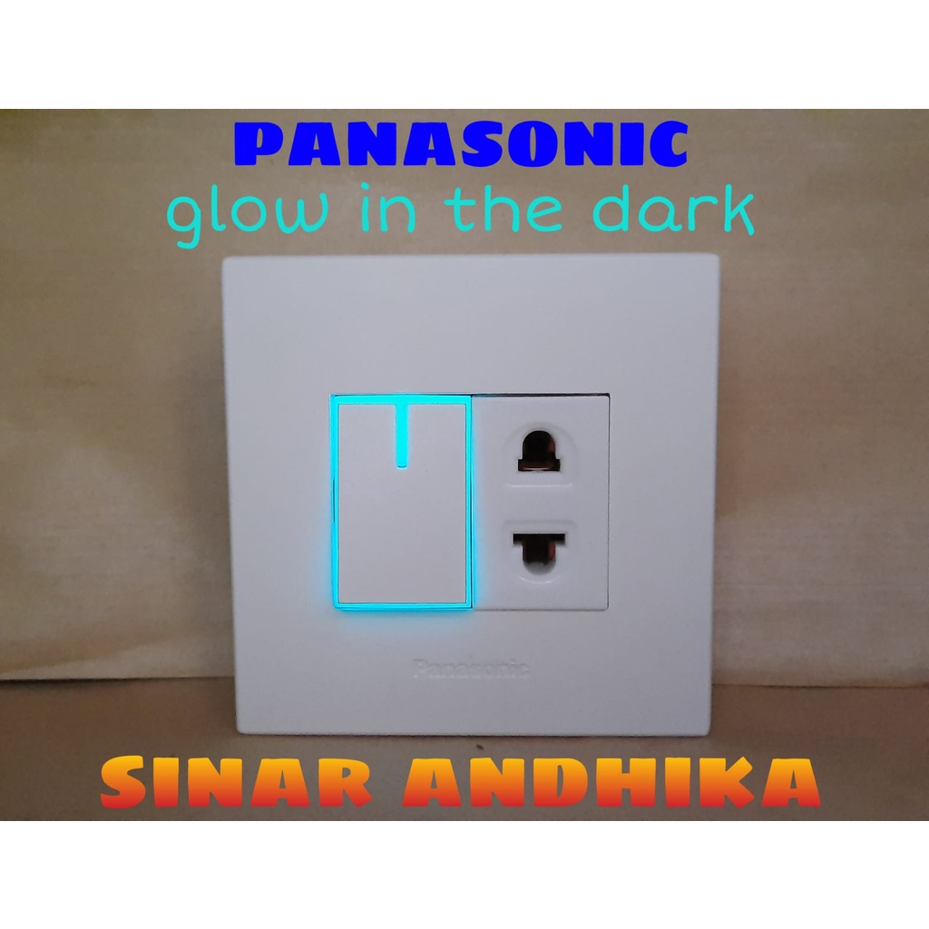 SAKLAR + STOP KONTAK UNIVERSAL PUTIH STYLE E PANASONIC WESJ 78029W 3119