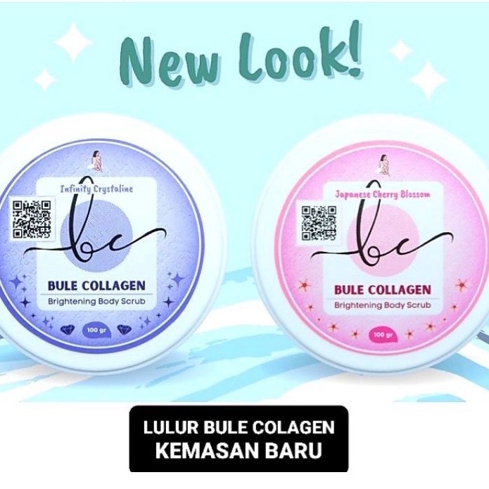 [ORIGINAL] BODY SCRUB BULE COLLAGEN BPOM