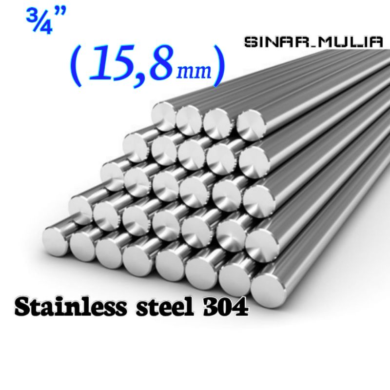 As stainless steel 304 diameter 15.8mm