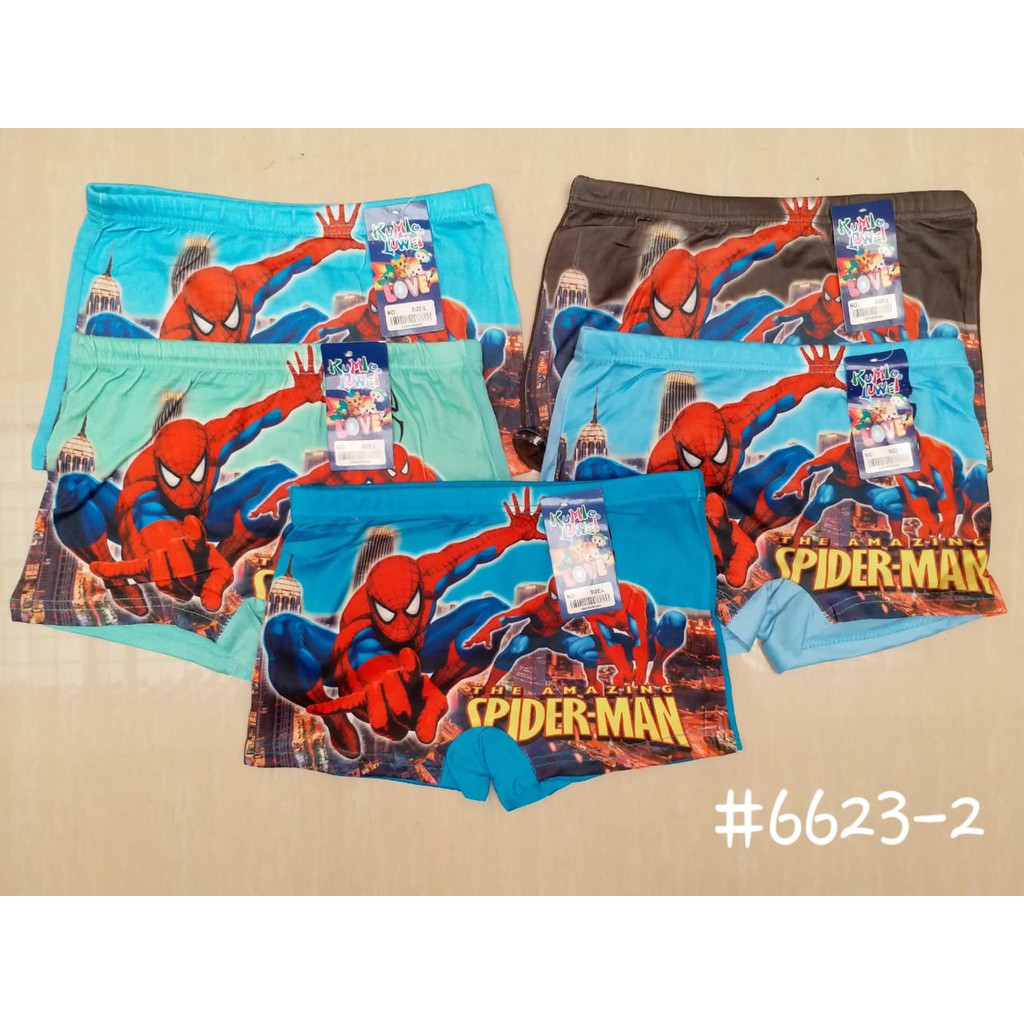 Celana dalam boxer pria / boxer spiderman / boxer anak laki laki / boxer karakter