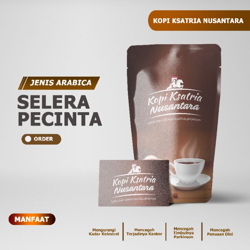 

KOPI ARABIKA KSATRIA NUSANTARA 200 GRAM