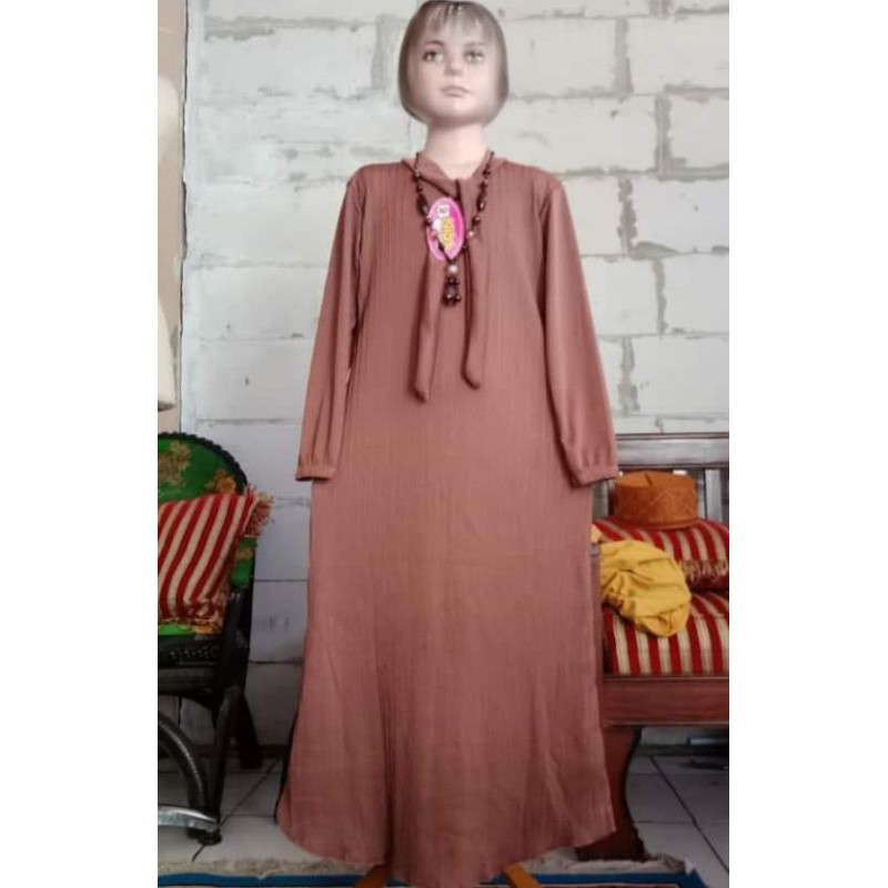 GAMIS PLISKET ANAK TANGGUNG//Gamis Plisket Tali Anak Usia 4 sampai 7 tahun