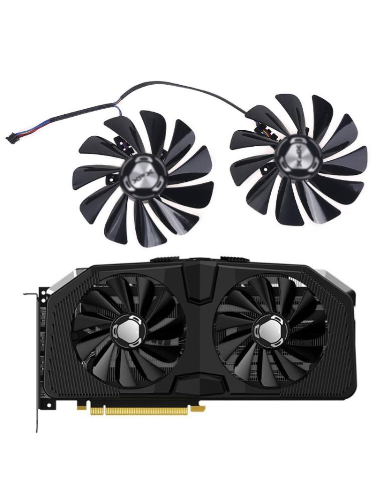 Cre 2pcs / Set Komponen 95mm Fdc10U12S9-C Gpu Fan Untuk Kartu Grafis Xfx Rx 5600 5700 Xt Raw Ii