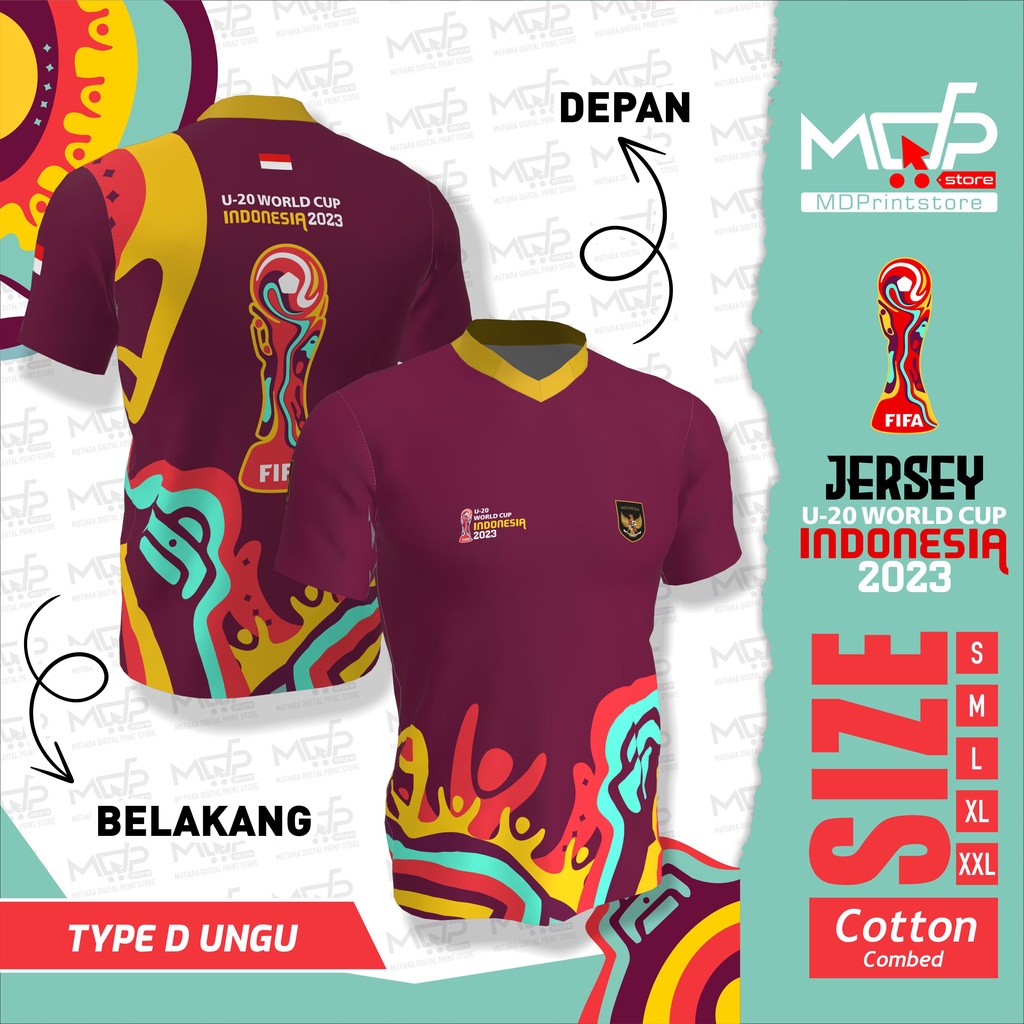 JERSEY PIALA DUNIA U20 D WORLD CUP U20 MDPRINTSTORE
