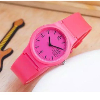 ✅COD JAM TANGAN JELLY ANGKA RUBBER BARU FASHION JAM TANGAN WANITA GROSIR JAM TANGAN MURAH CEWEK W01-5Mawar merah