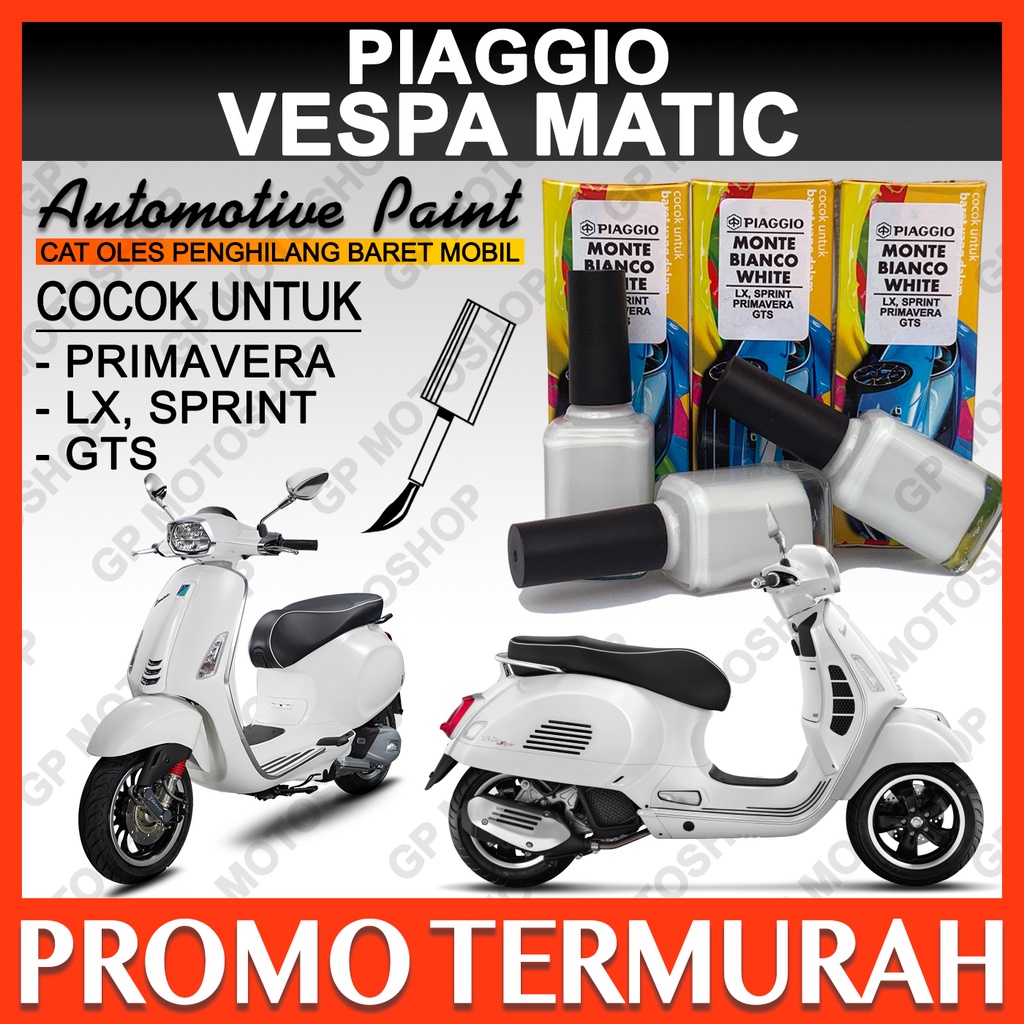 Piaggio Vespa Montebianco White Cat Oles Penghilang Baret Motor Putih Solid