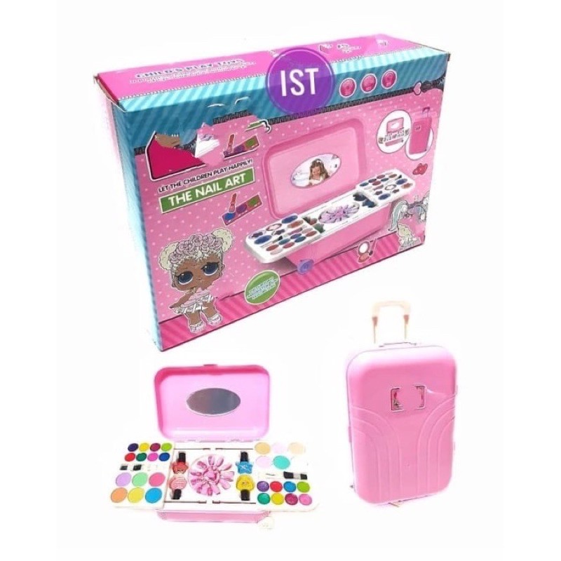 MAKEUP SET BARBIE MAKEUP KOPER LOL