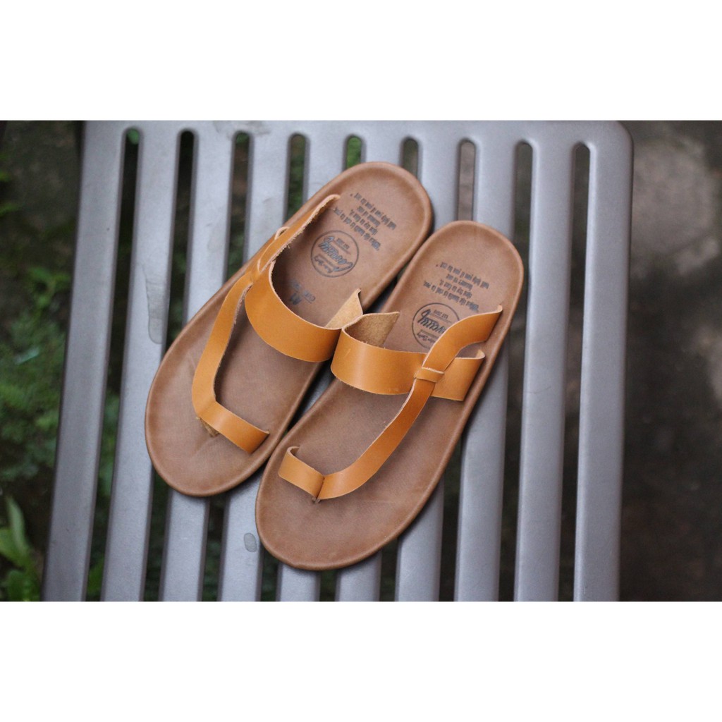 SANDAL PRIA ORIGINAL CEVANY IMPLUSE SERIES TAN KULIT ASLI