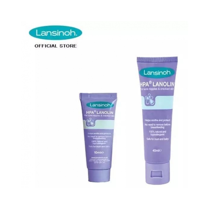 Lansinoh HPA Lanolin Nipple Cream 40g / krim puting lecet perih kering sakit ibu menyusui