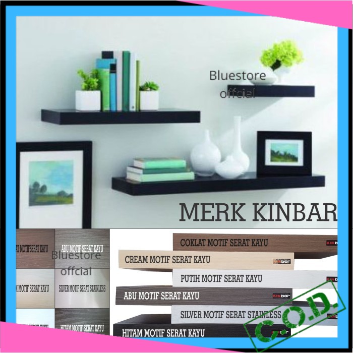 Rak Dinding Gantung Vintage Ambalan Melayang Minimalis Murah Serbaguna Floating Shelf Hiasan Dinding
