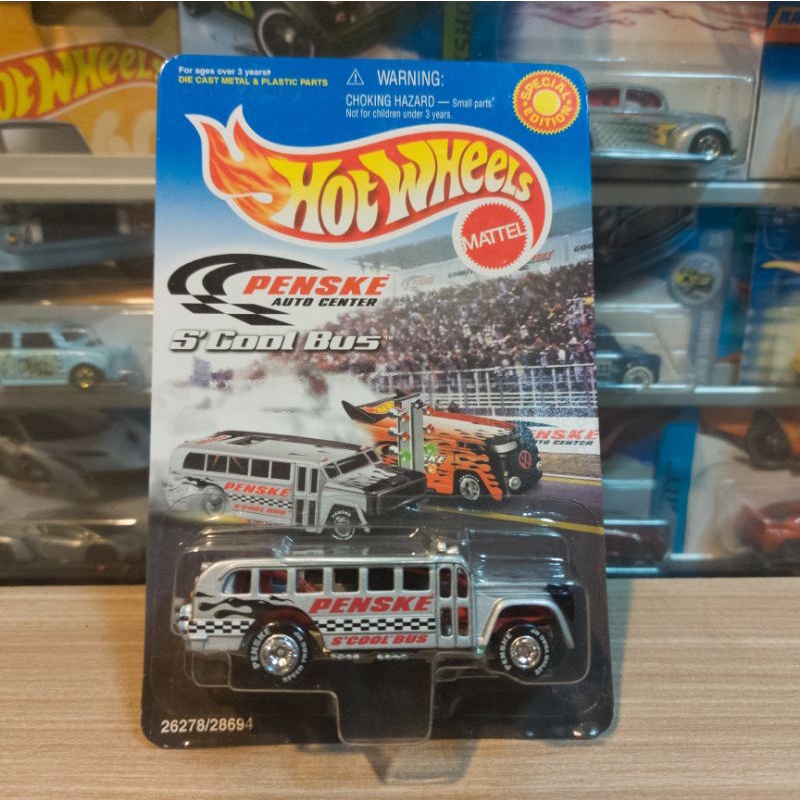 HOT WHEELS PENSKE S'COOL BUS SILVER