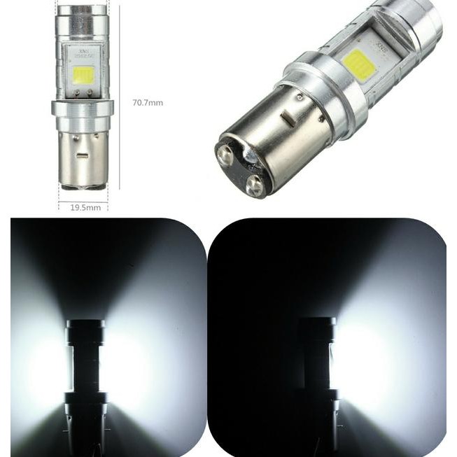 ・ LAMPU LED BA20D VESPA KYMCO THUNDER  terbaru _.