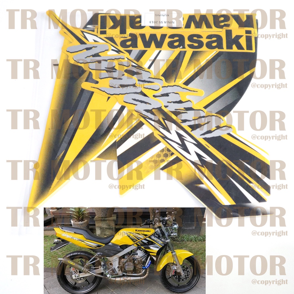 Stiker Motor Ninja SS 2013 Sticker Striping Lis Full Set Motor