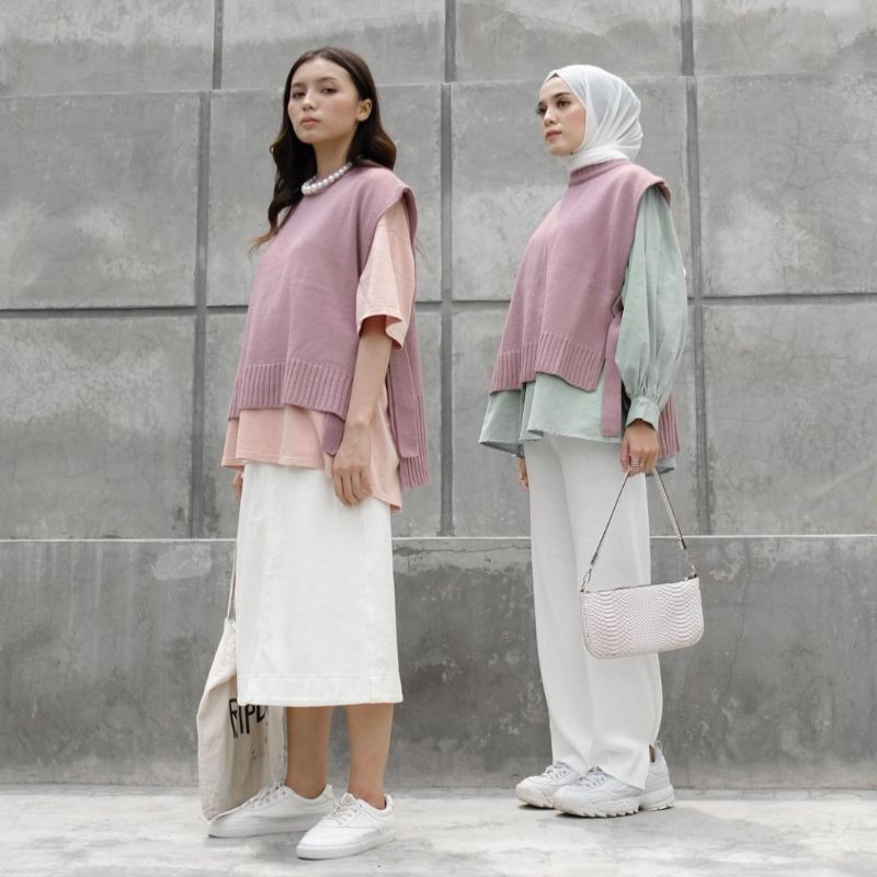 VEST ROMPI RAJUT TALI/VEST KNIT OUTER