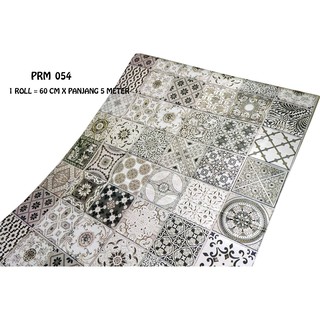 [KMK] PRM 054 WALLPAPER DAPUR LANTAI KAMAR MANDI PREMIUM TEGEL | Shopee