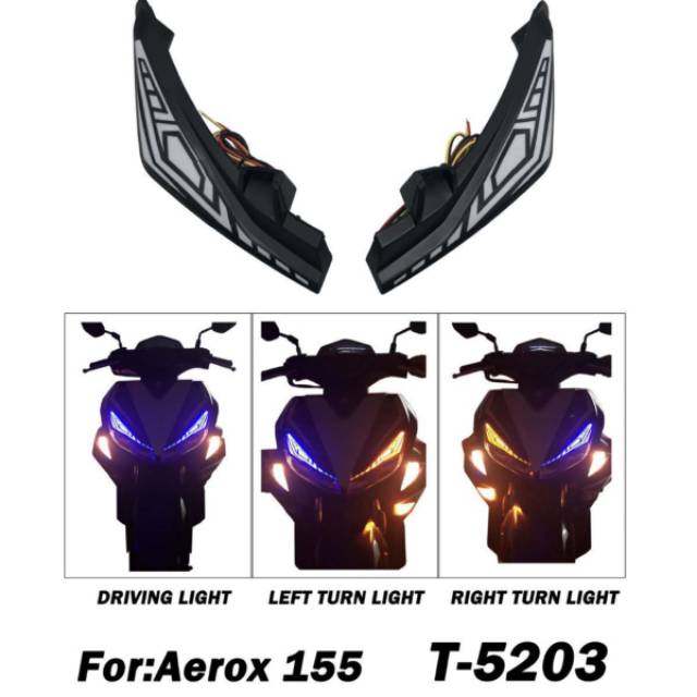 LAMPU ALIS DEPAN AEROX LED