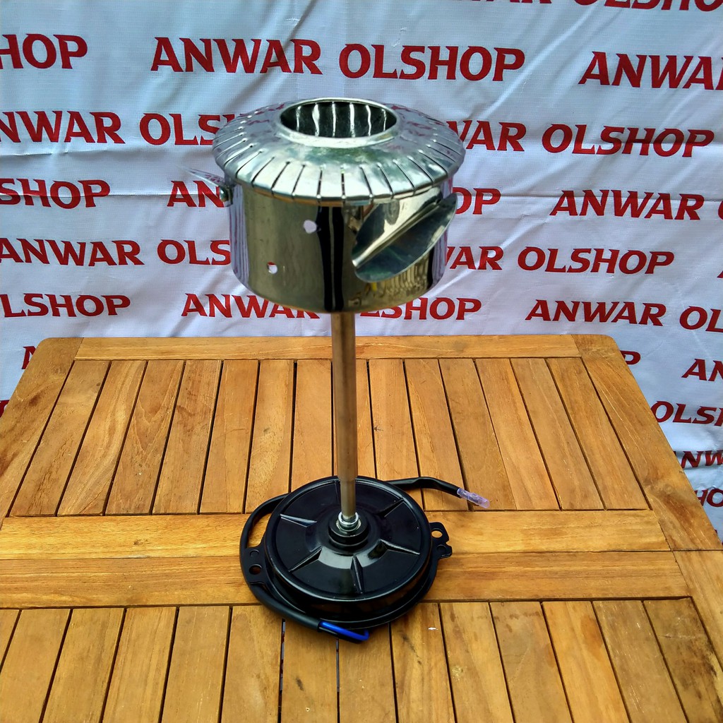 (Promo) Dinamo Dc 12 V + As + Tungku twister Stainless / Sparepart Mesin Harum Manis