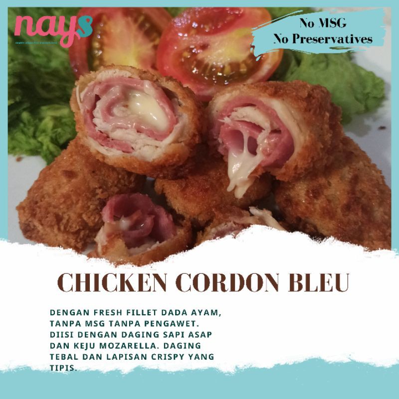 

Chicken Cordon Bleu mini isi 5pcs / Frozen Food