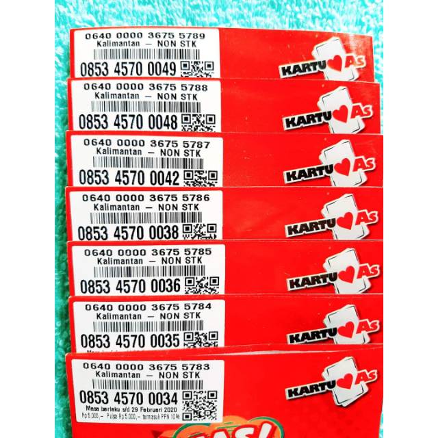 Nomer Cantik As 7000