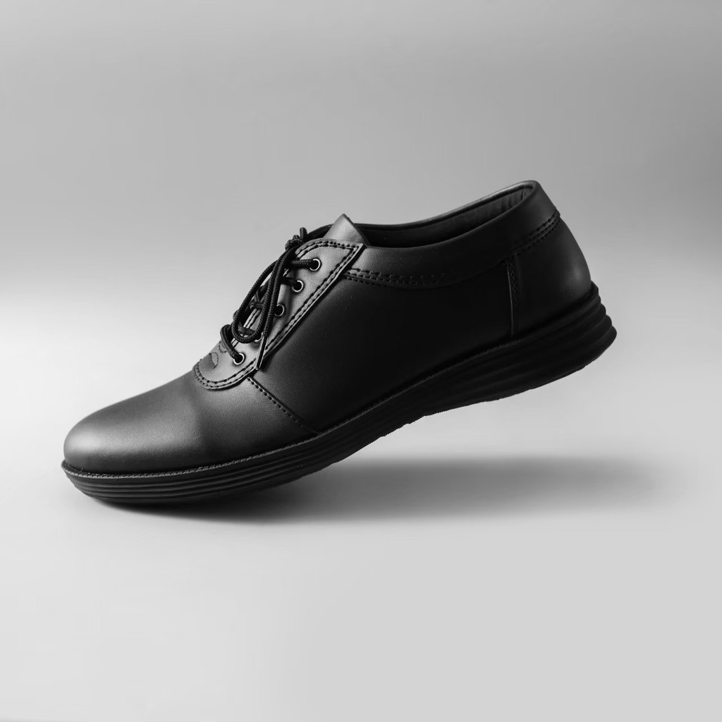 CARLTON BLACK - Sepatu Pantofel Pria Kulit Formal Kantor Kasual Kerja Kuliah Sepatu Pantopel Cowok Oxford Original