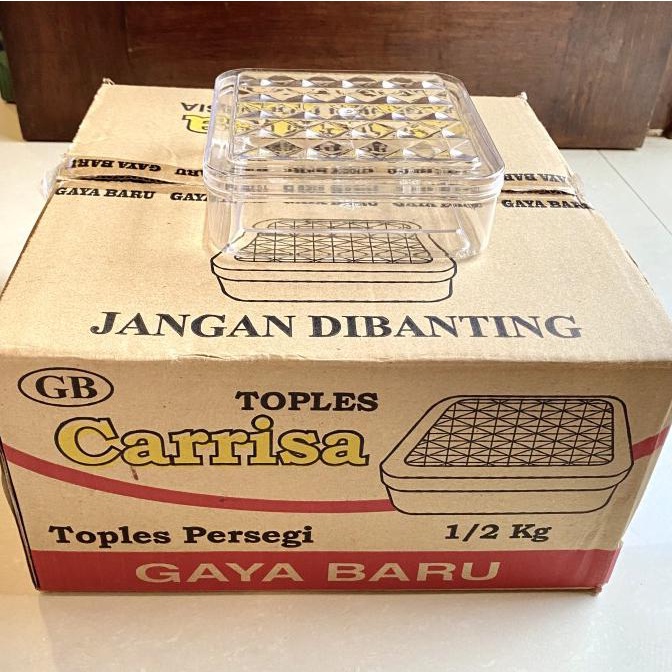 kios.lucinda - Toples Persegi 500 gram Carrisa KHUSUS GOJEK/GRAB