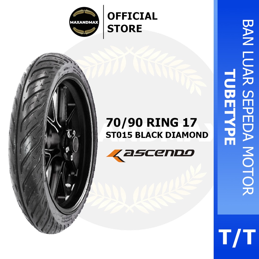 Ban Motor ASCENDO 70/90-17 ST015 BLACK DIAMOND Tubetype Ring 17