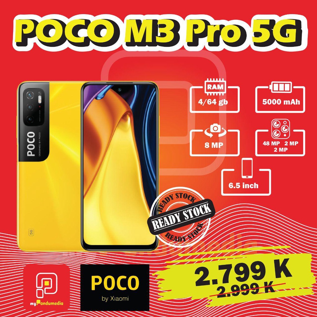 POCO M3 PRO 5G 4GB+64GB GARANSI RESMI
