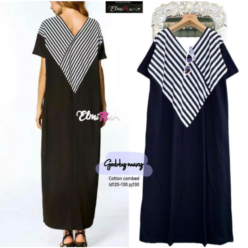 Maxy Dress Gabby Cotton Combed LD120-130 PJ 130 BY ELMIRA