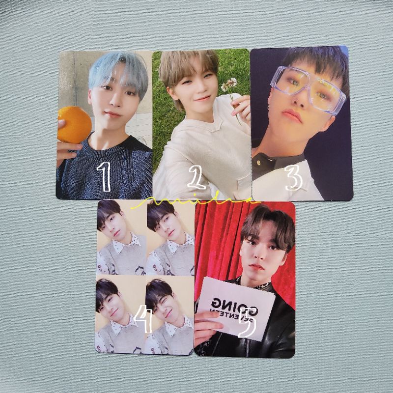 Seventeen Photocard ATTACCA Op.1, HENGGARAE, GOMAGZ Black :: Woozi bunga, Mingyu grid pair gomagz ve