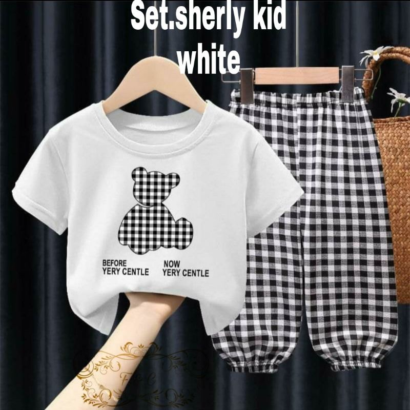 COD☑️Set Sherly Kid/2Size:3-5Thn&amp;6-8Thn/Stelan Anak Terbaru/Set Anak Kekinian/Good Quality