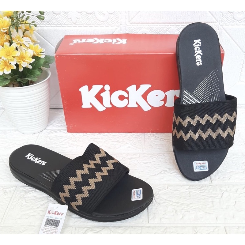 sendal kickers wanita rajut cantik sandal rajut motif cewek