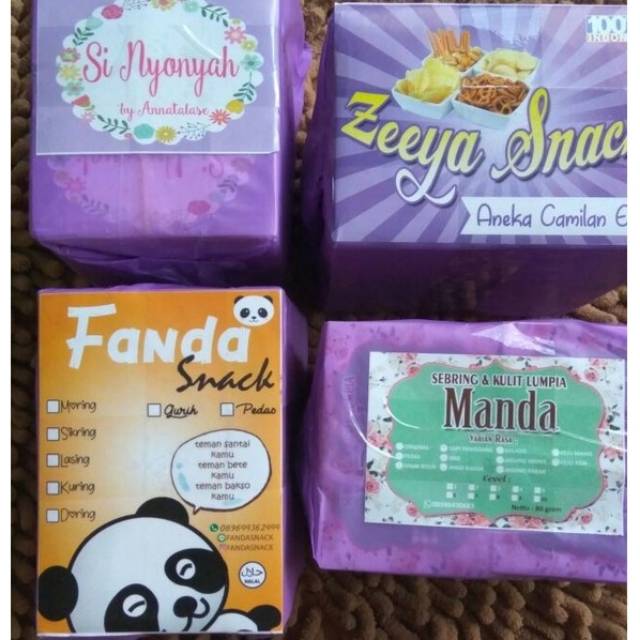 Cetak Stiker Label Makanan Minuman Masker Kue Tempelan Logo Sticker Olshop Print Ukuran A3 Shopee Indonesia