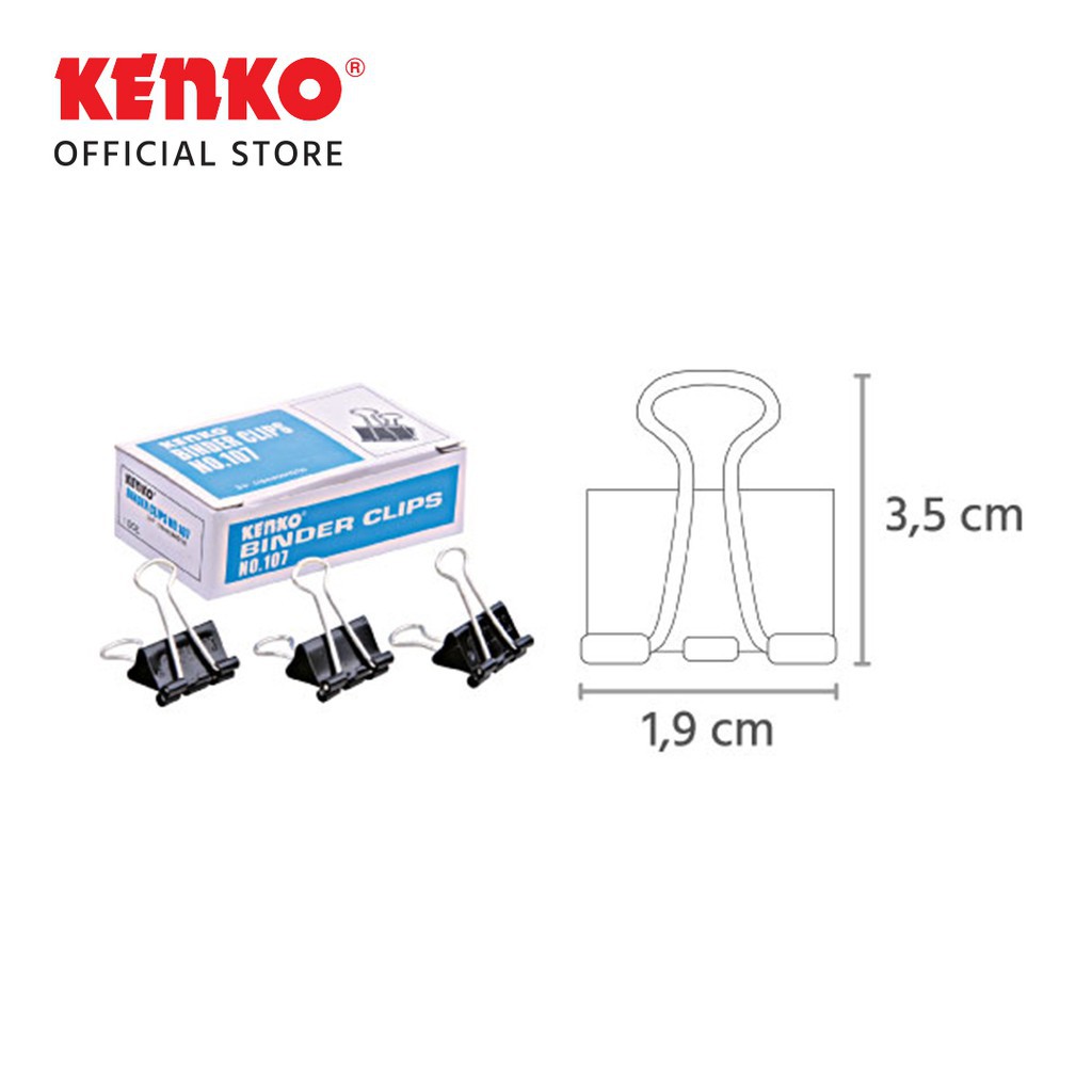 

BINDER CLIP KENKO 107 / PACK