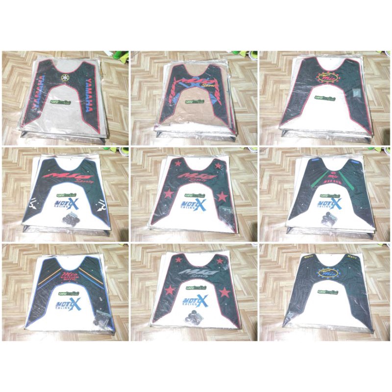 Karpet yamaha mio sporty smile series MotoX Racing Thailand lantai bordes karet pijakat motif timbul