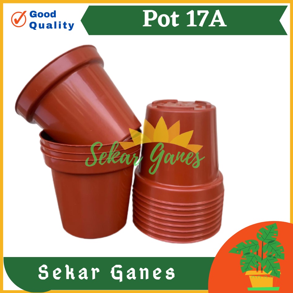 Pot Tinggi 17A Merah Bata Terracota  Merah Coklat Mirip Pot Usa Eiffel 20 25 Pot Tinggi Tirus 10 15 18 20 30 35 40 50 Cm Plastik Besar Hitam Putih Termurah Pot Tanaman Bahan Bagus