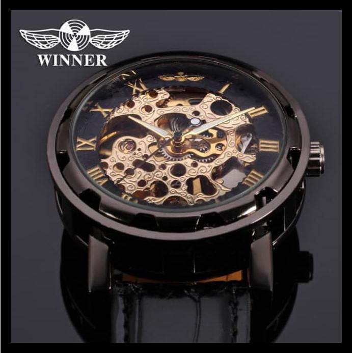 New List Jam Tangan Winner U8018 Automatic Mechanical Watch Otomatis Mekanis Berkualitas