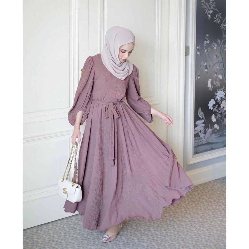 (MGA) GAMIS AZKAYLA MAXI DRESS BUSUI AIRFLOW CRINCLE