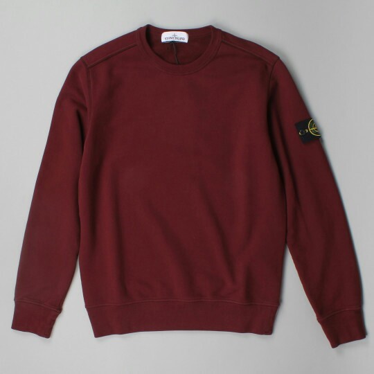 CREWNECK MAROON STONE ISLAND PREMIUM KONVEKSI BANDUNG