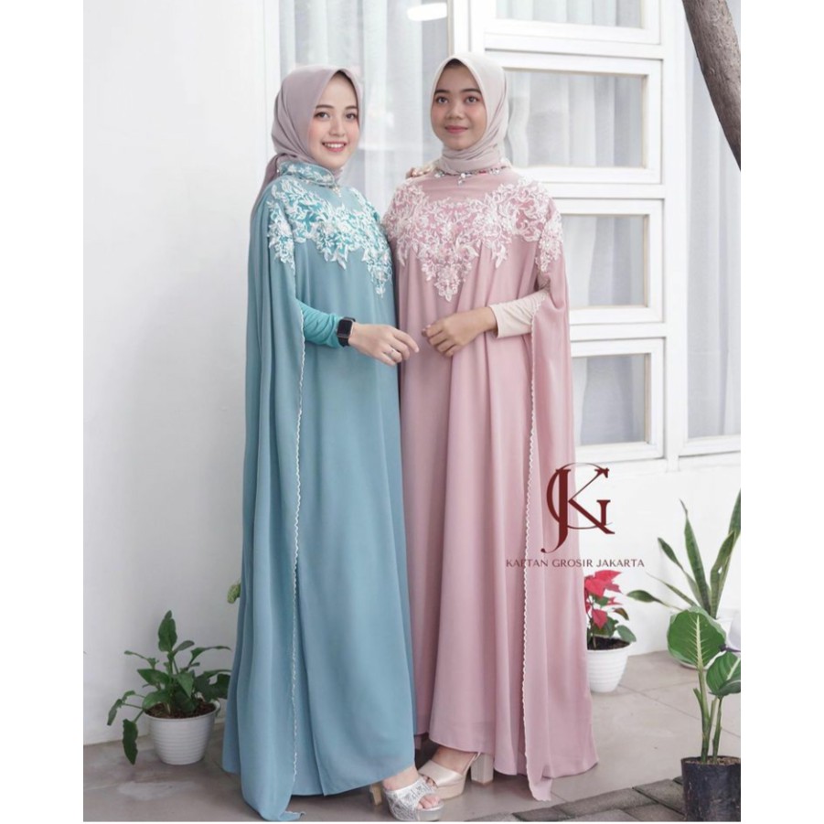 Kaftan Cape Rania kaftan wanita kaftan lebaran dres pesta