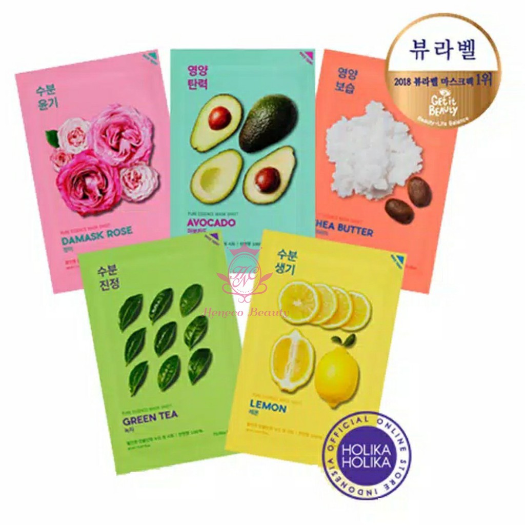 (BPOM) HOLIKA HOLIKA Pure Essence Mask Sheet 20ml | Shopee