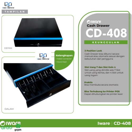 LACI KASIR UANG IWARE CD-330 CD-338 CD-320 UL-400 CD-408