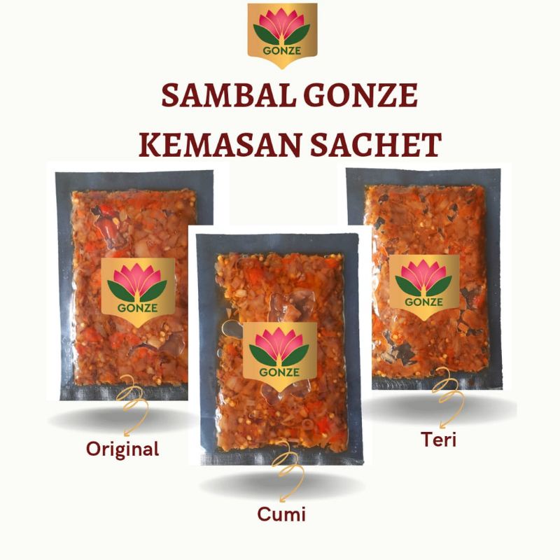 

Promo Hemat Gonze - Sambal Kecombrang Kemasan Sachet / sambel honje sachet / sambal sachet