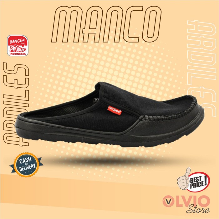 READY Ardiles MANCO - Sepatu Slip On Phylon Pria Ardiles Original - Abu, 40 MURAH