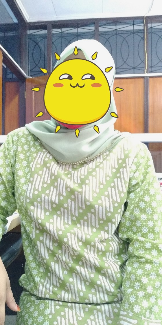 Tunik Seling Soft Andjani Tunic Batik Seragam Kantor Kerja Muslim Asli Solo Cantik Pastel Katun