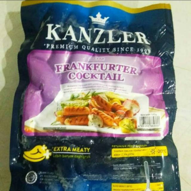 

Kanzler Frankfurter cocktail 500gr