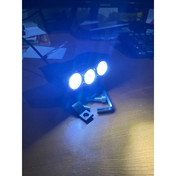 Lampu Tembak Sorot Owl Cree 3 Mata 30Watt Ultra Rare 12 Volt - 80 Volt 3 Mode