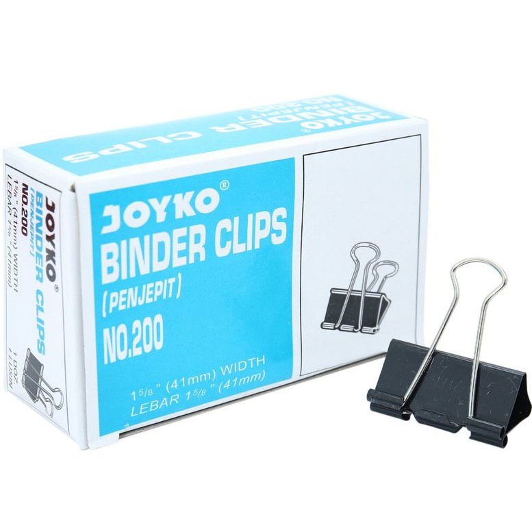 

Binder Clip / Klip Penjepit Kertas No. 200 Joyko