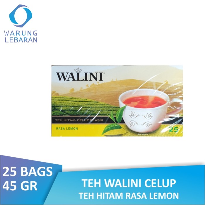 

Teh Walini Celup Teh Hitam Rasa Lemon 25's (45 gr)