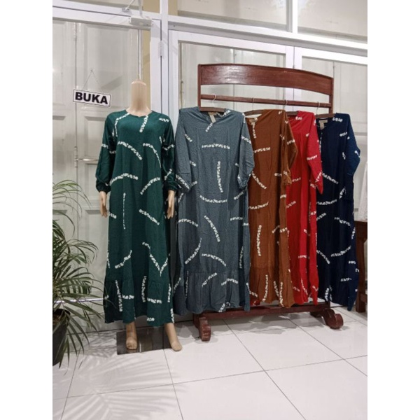 GAMIS BATIK REMPEL || GAMIS REMPEL BAWAH || GAMIS BATIK CAP || GAMIS BATIK EMBOSS || GAMIS BUSUI || 