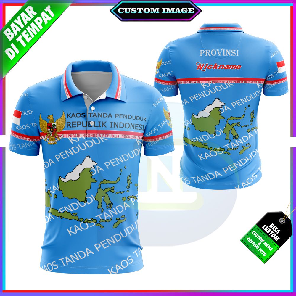 Jual Baju Pria KTP Custom Nama/Bisa Pakai Nama Dan Provinsi Murah Keren ...